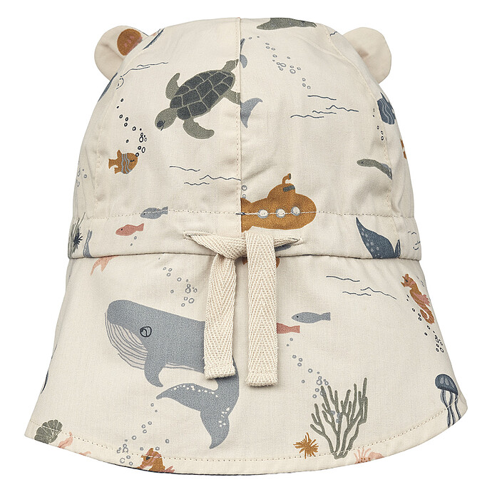 Chapeau Réversible Gorm Sea Creature Sandy - 6/9 Mois Liewood