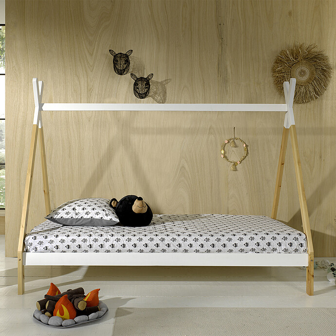 Lit Tipi Blanc - 90 x 200 cm JAXX