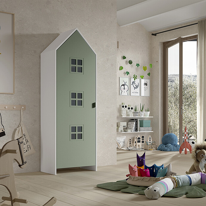Armoire Casami Bruges 1 Porte - Etangled Green (JAXX) - Image 2