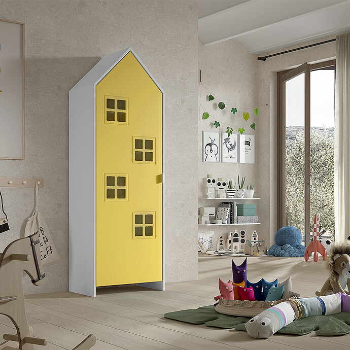 Armoire Casami Bruges 1 Porte - More Yellow (JAXX) - Image 2