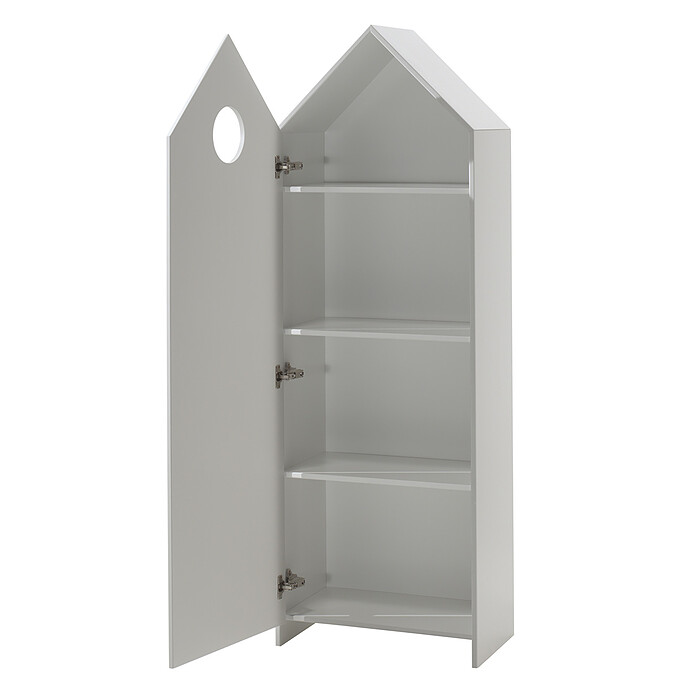 Armoire Casami 1 Porte - Gris (JAXX) - Image 3