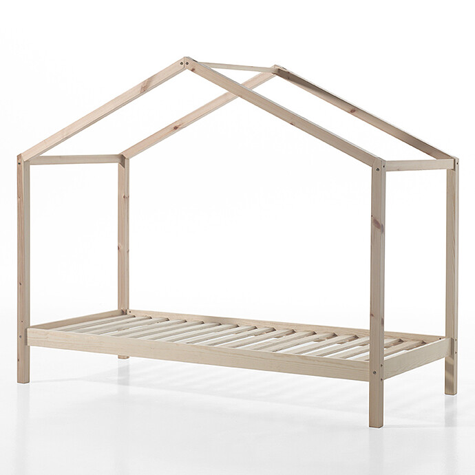 Lit Maison Dallas avec Tiroir Naturel - 90 x 200 cm JAXX