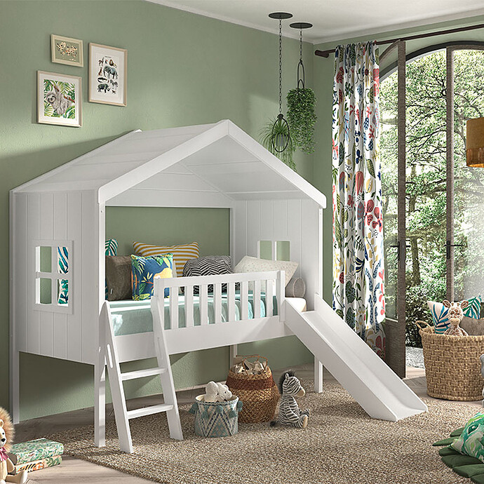 Lit Cabane Housebed Blanc - 90 x 200 cm JAXX