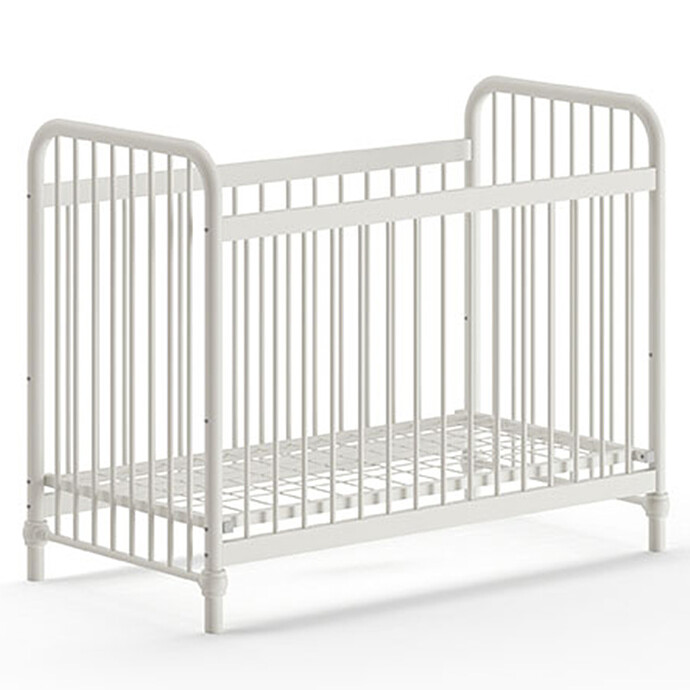 Lit Bébé Réglable Bronxx Blanc Mat - 60 x 120 cm JAXX