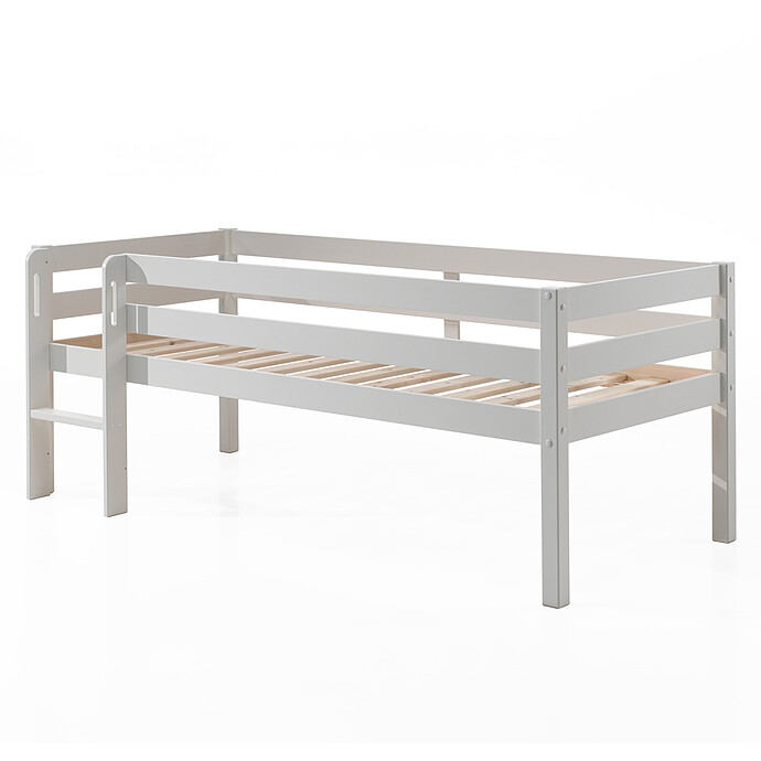 Lit Mi-hauteur Pino Blanc - 90 x 200 cm JAXX