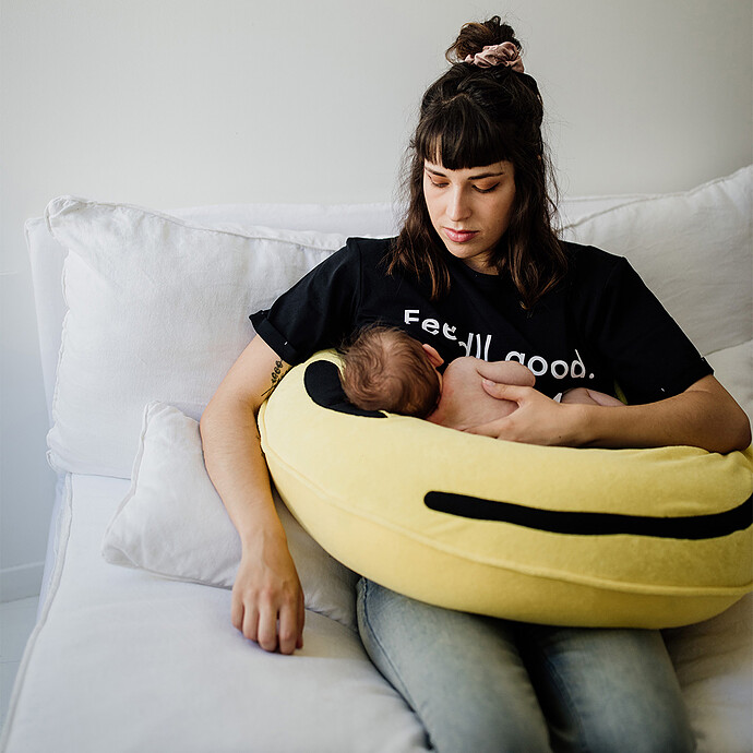 Housse de Coussin d'Allaitement Cous'sein - Jaune Tajinebanane
