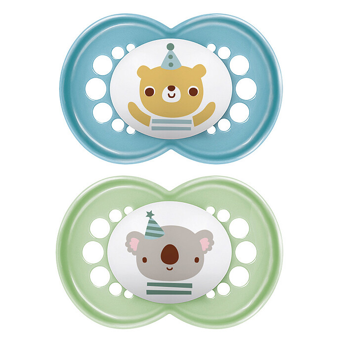 Lot de 2 Sucettes Original Animaux Ours et Koala - 18 Mois + MAM