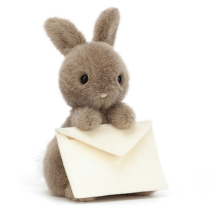 Messenger Bunny Jellycat