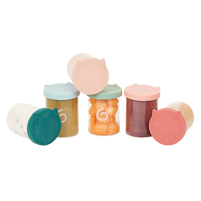 Lot de 6 ISY BOWLS en Verre 250 ml - Multicolore Babymoov