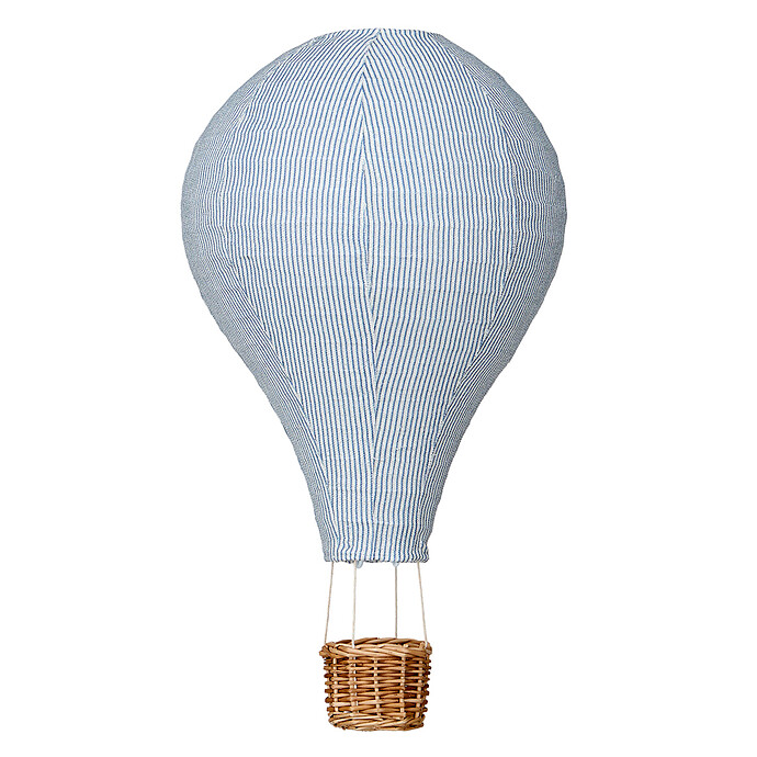 Abat-jour Montgolfière - Classic Stripes Blue Camcam Copenhagen