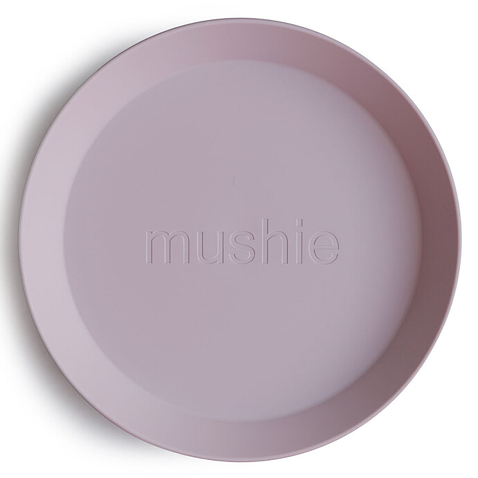 Lot de 2 Assiettes Rondes - Soft Lilac mushie