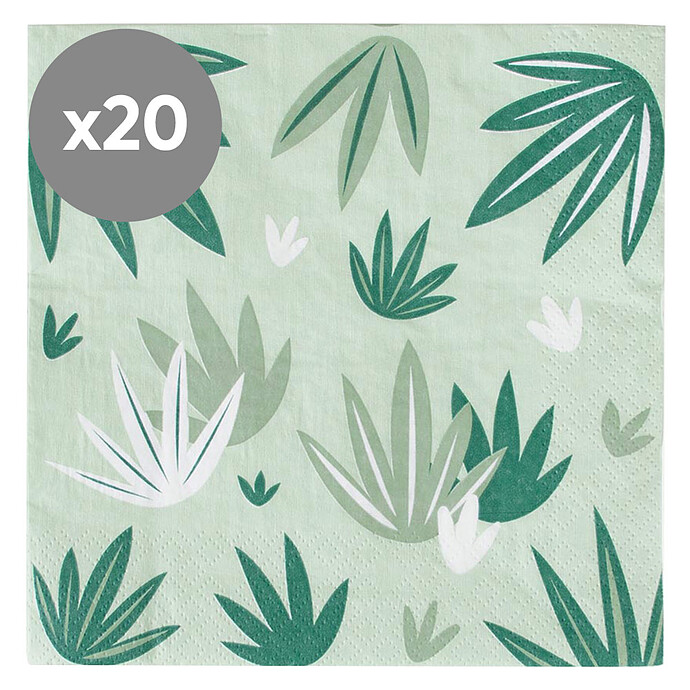 Lot de 20 Serviettes en Papier - Tropical My Little Day