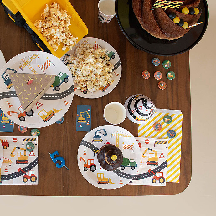 Avis Lot de 20 Serviettes en Papier - Construction