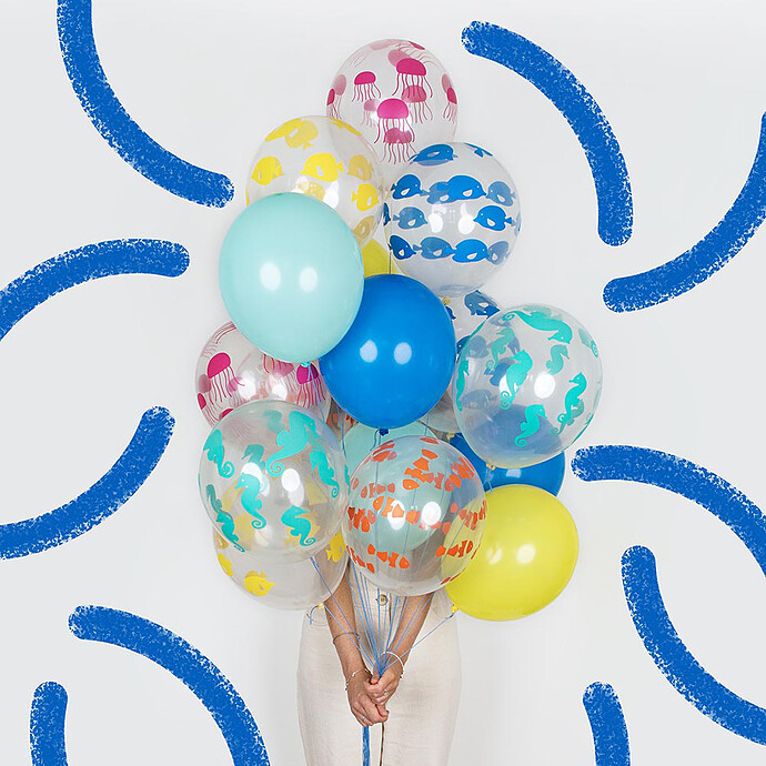 Lot de 5 Ballons - Océan My Little Day