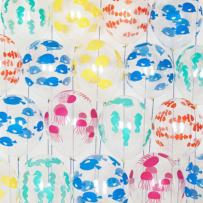 Avis Lot de 5 Ballons - Océan