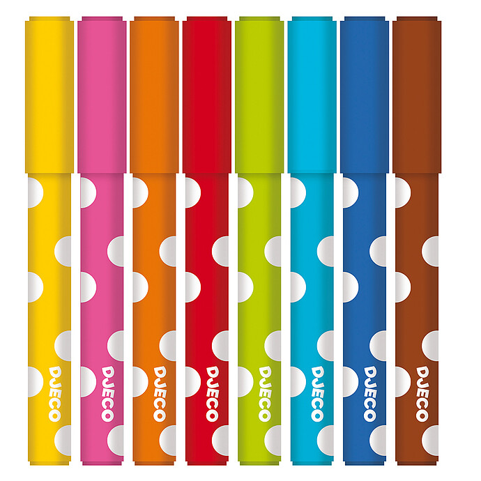 Lot de 8 Feutres pour les Petits Djeco