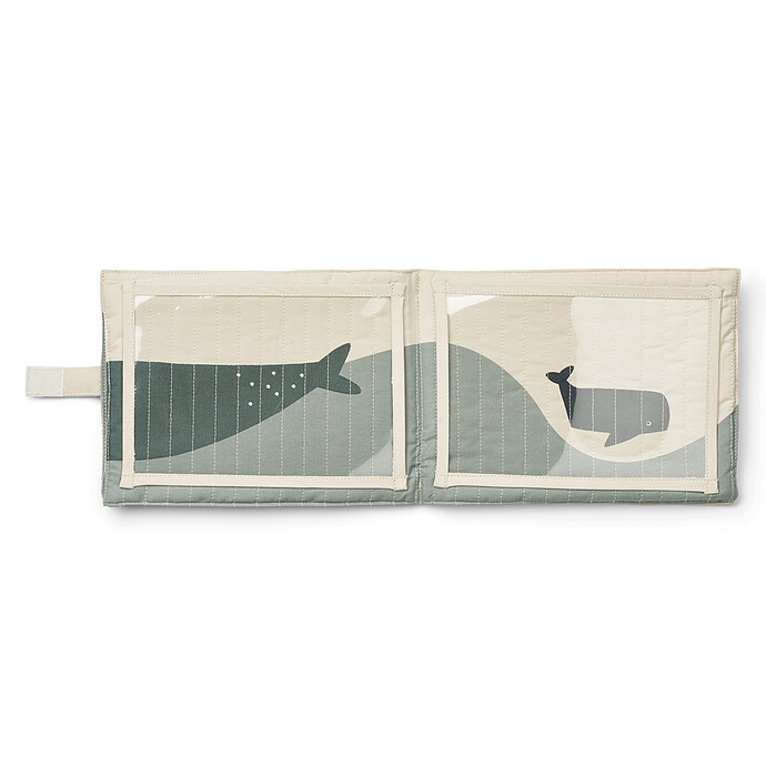 Livre de Souvenirs en Tissu Adele - Whale Blue Multi Mix Liewood