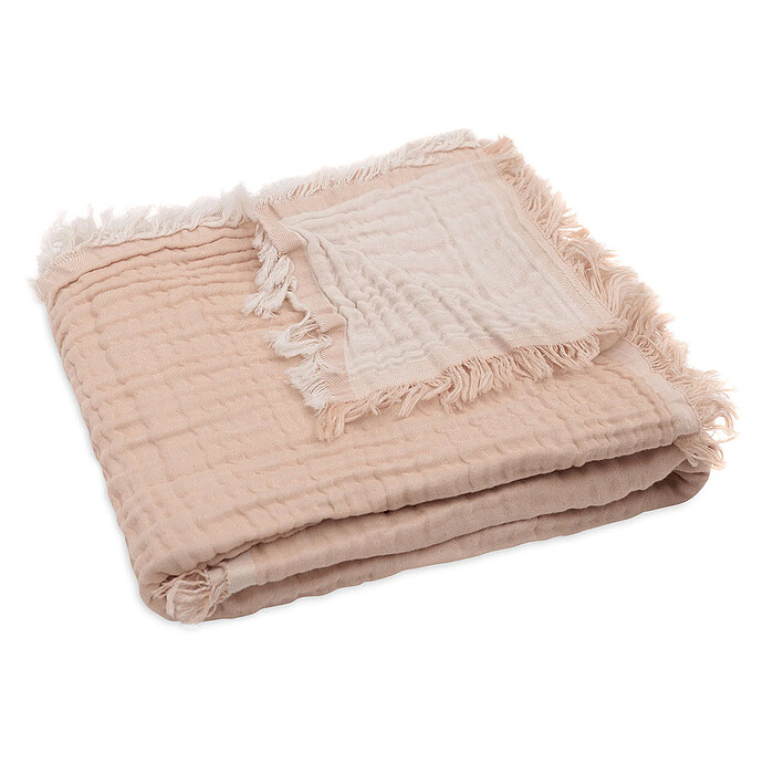 Avis Couverture Berceau Fringe - Moonstone & Ivory
