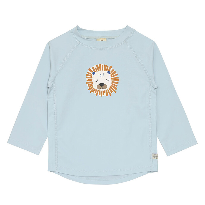T-shirt Anti-UV Manches Longues Desert Aventure Lion Bleu Poudré - 3/6 Mois LÄSSIG