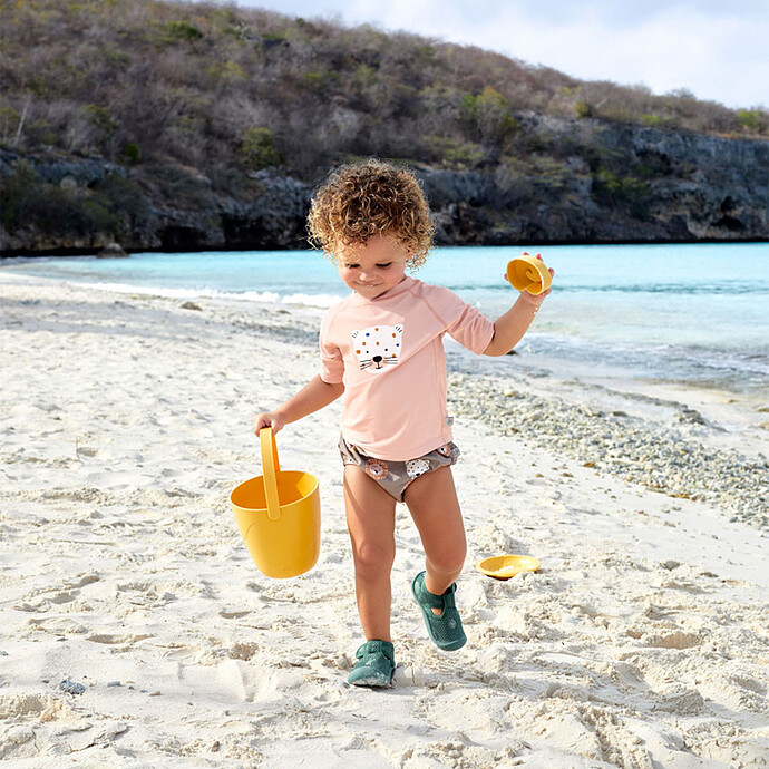 Avis T-shirt Anti-UV Manches courtes Desert Aventure Léopard Rose - 6/12 Mois