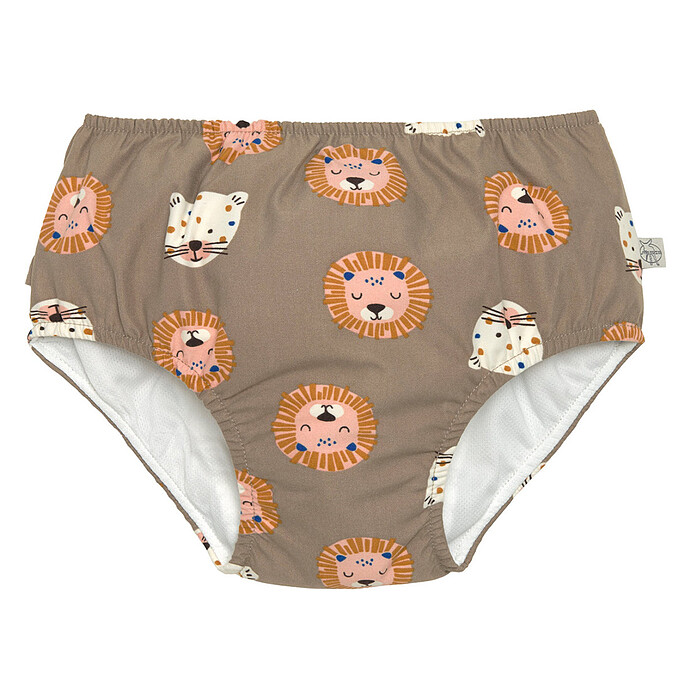 Maillot de Bain Couche Desert Aventure Chats Sauvages Choco - 6/12 Mois LÄSSIG
