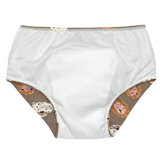 Maillot de Bain Couche Desert Aventure Chats Sauvages Choco - 6/12 Mois LÄSSIG