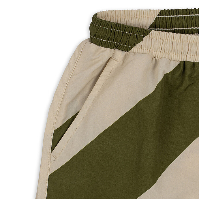 Avis Short de Bain Asnou Dark Olive Creamy White - 4 Ans