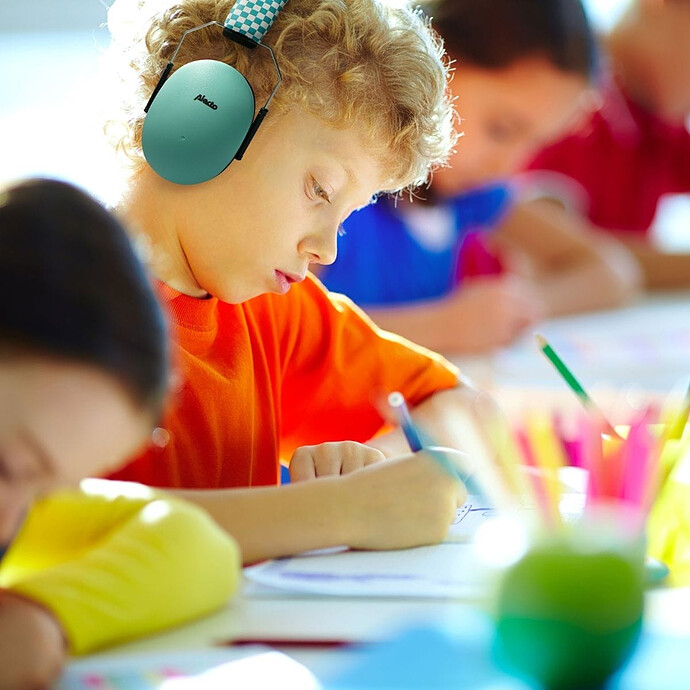 Casque Anti-bruit pour Enfants - Vert Alecto