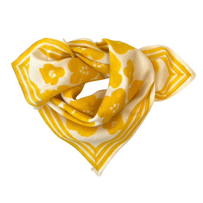 Small Foulard Manika Flora Bold - Citron  Apaches
