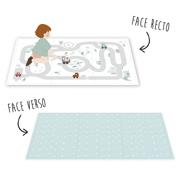 Tapis de Jeux Réversible - Roadmap & Icons Play&Go