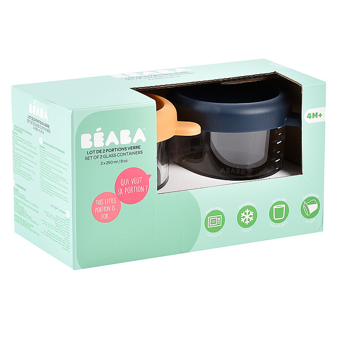 Achat Lot de 2 Portions Verre 250 ml - Night Blue & Honey