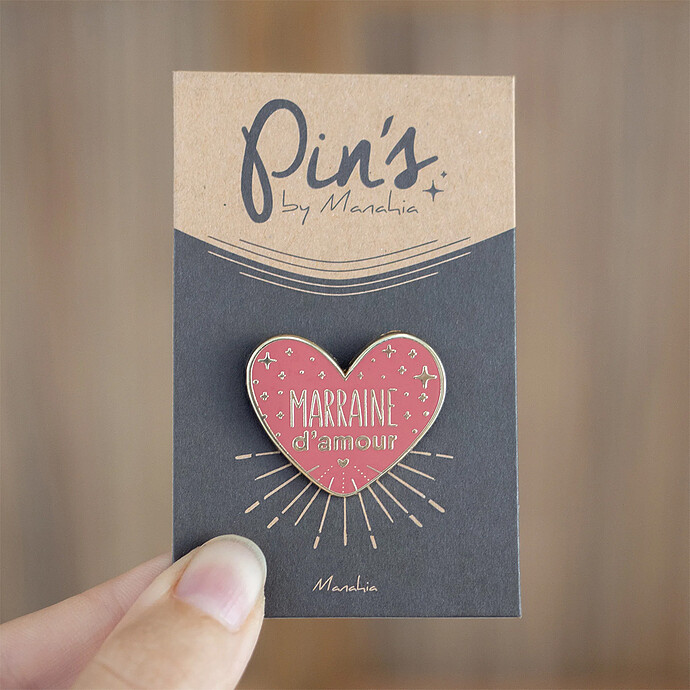 Achat Pin's - Marraine d'Amour