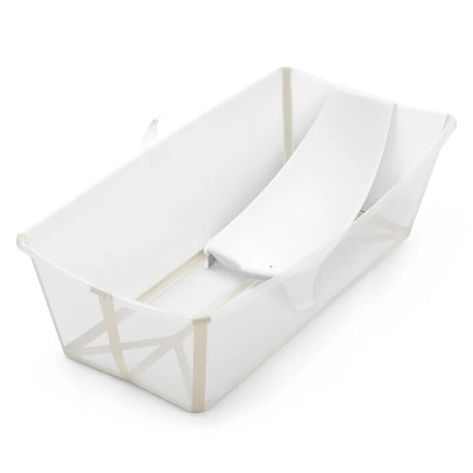 Baignoire Pliable Flexi Bath X-Large et Transat de Bain Flexi Bath - Beige Sable Stokke