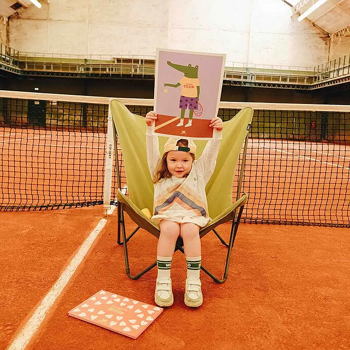 Affiche Crocodile Tennis - 40 x 30 cm Ma petite vie