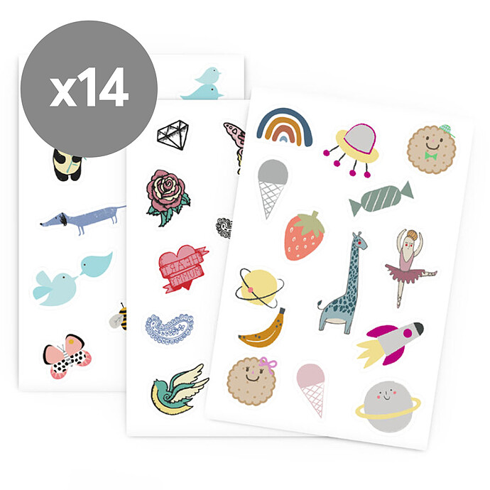 Lot de 14 Tattoos à la Citronnelle Suavinex