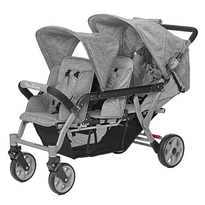 Poussette 3 Places Lidoo H3E + Ergondrive - Full Grey Familidoo