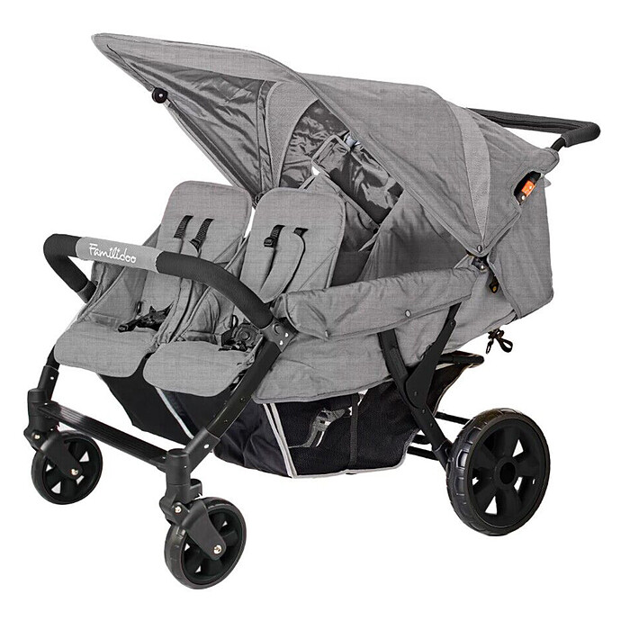 Poussette 4 Places Lidoo Star DJ04FRL+ - Full Grey Familidoo