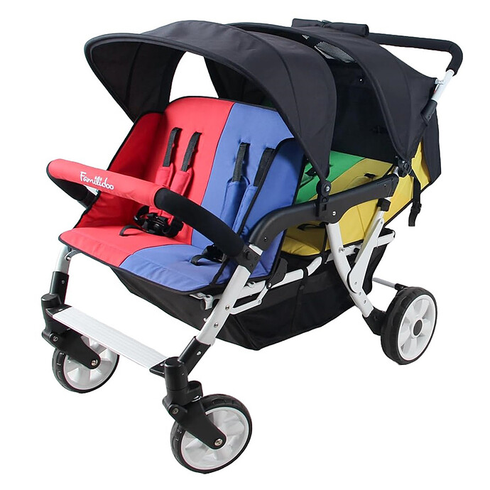 Poussette 4 Places Lidoo City H4E Familidoo