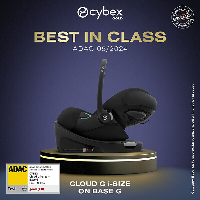 Achat Siège Auto Cloud G i-Size Groupe 0+ - Moon Black