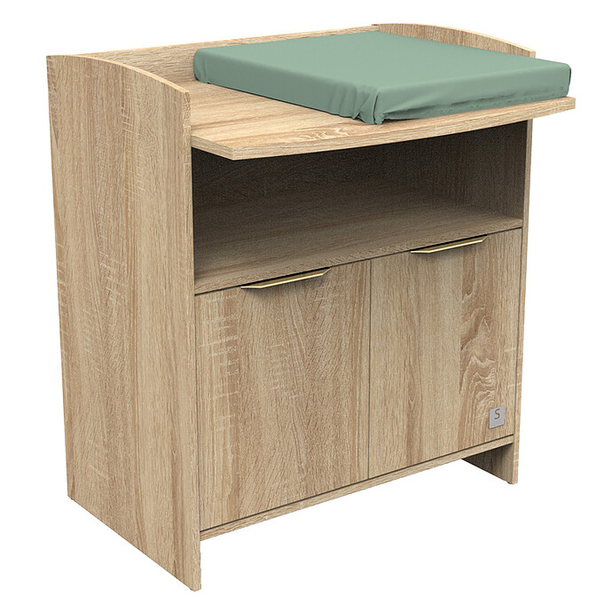 Avis Commode et Plan à Langer Azur - Chêne Doré