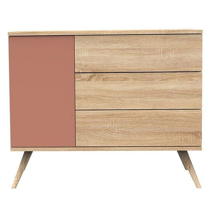 Avis Commode et Plan à Langer Seventies - Chêne Doré et Terracotta