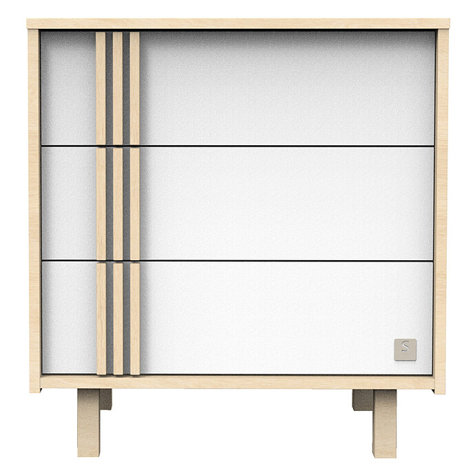 Achat Commode et Plan à Langer Nature - Chêne Velour et Blanc