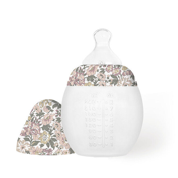 Biberon BibRond Liberty Honey Dew Pink - 240 ml Elhée