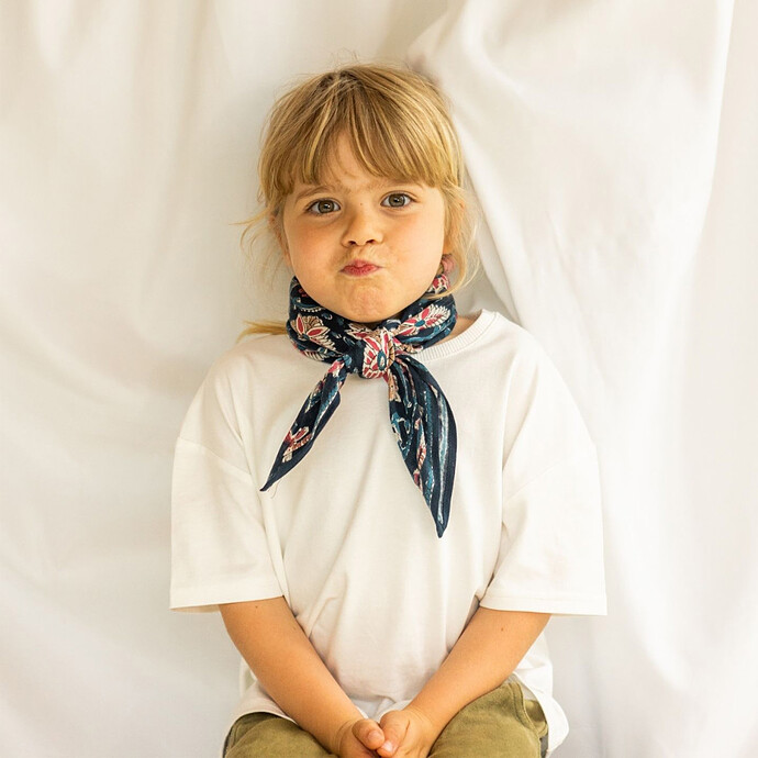 Achat Small Foulard Manika Bird - Céleste 