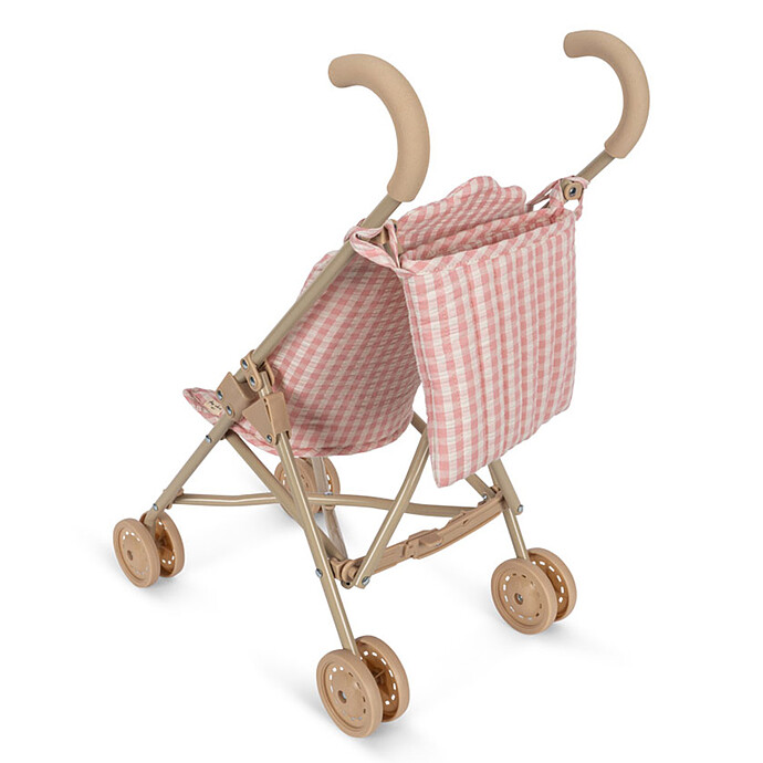 Poussette pour Poupée - Powder Pink Check Konges Sløjd