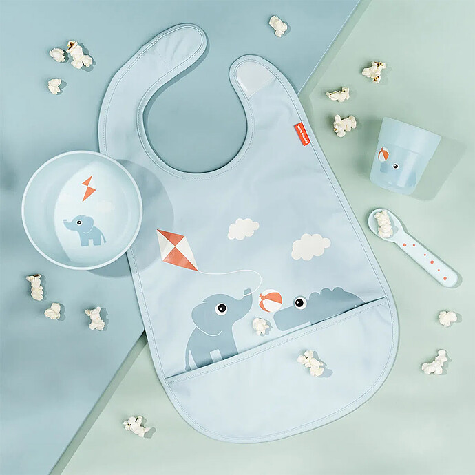 Avis Coffret Premiers Repas 3 Pièces Foodie - Playground Bleu