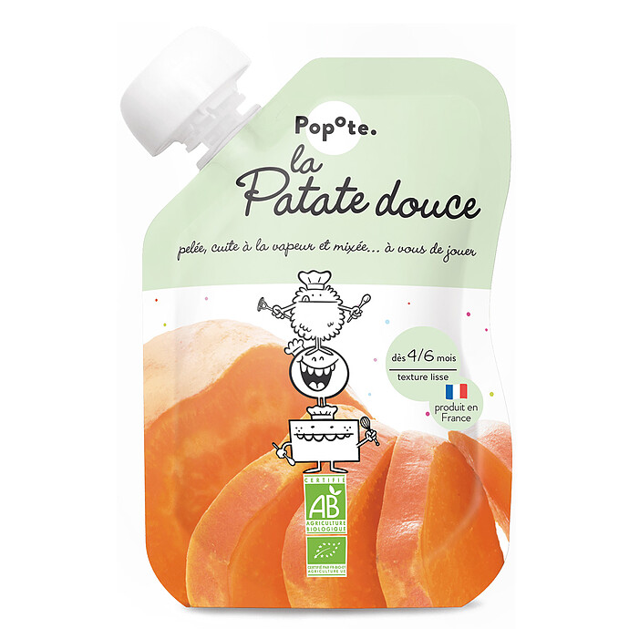 Gourde Repas Bio Patate Douce - 120 g Popote