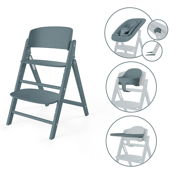 Chaise Haute Click & Fold 4-en-1 - Stone Blue Cybex