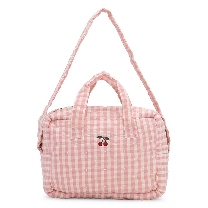 Sac à Langer pour Poupée - Powder Pink Check Konges Sløjd
