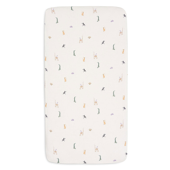Drap-housse Berceau et Cododo Jersey Jungle Jambo - 40-50 x 80-90 cm Jollein